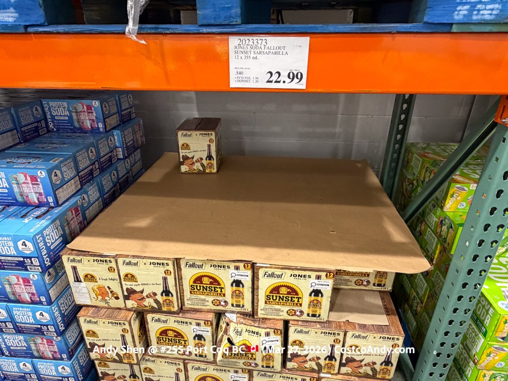 JONES SODA FALLOUT SUNSET SARSAPARILLA 12 X 355 ML