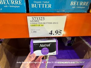 NATREL UNSALTED BUTTER 454G