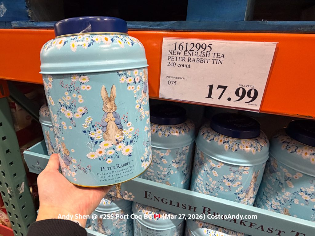 NEW ENGLISH TEA PETER RABBIT TIN 240CT