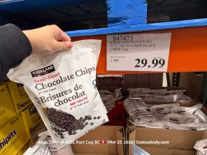 KIRKLAND SIGNATURE 51% CACAO CHOCOLATE CHIPS 2 kg