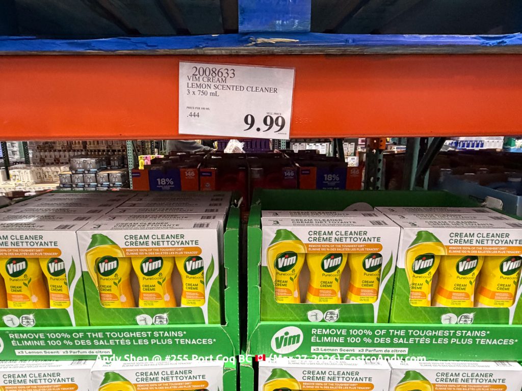 VIM CREAM LEMON SCENTED CLEANER 3 X 750 ML