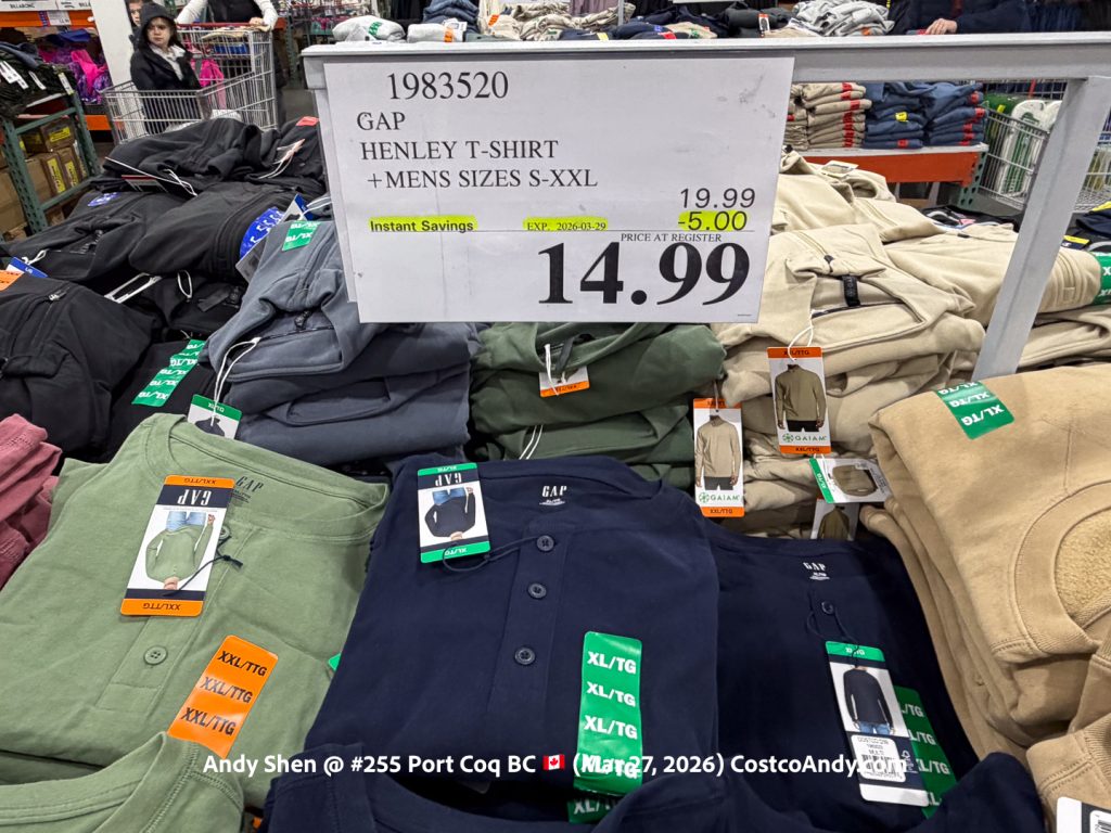 GAP HENLEY T-SHIRT +MENS SIZES S-XXL