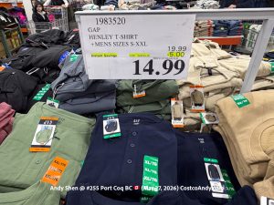 GAP HENLEY T-SHIRT +MENS SIZES S-XXL