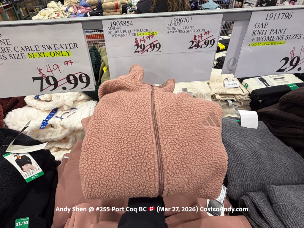 ADIDAS SHERPA FULL ZIP JACKET + WOMENS SIZES XS-XL