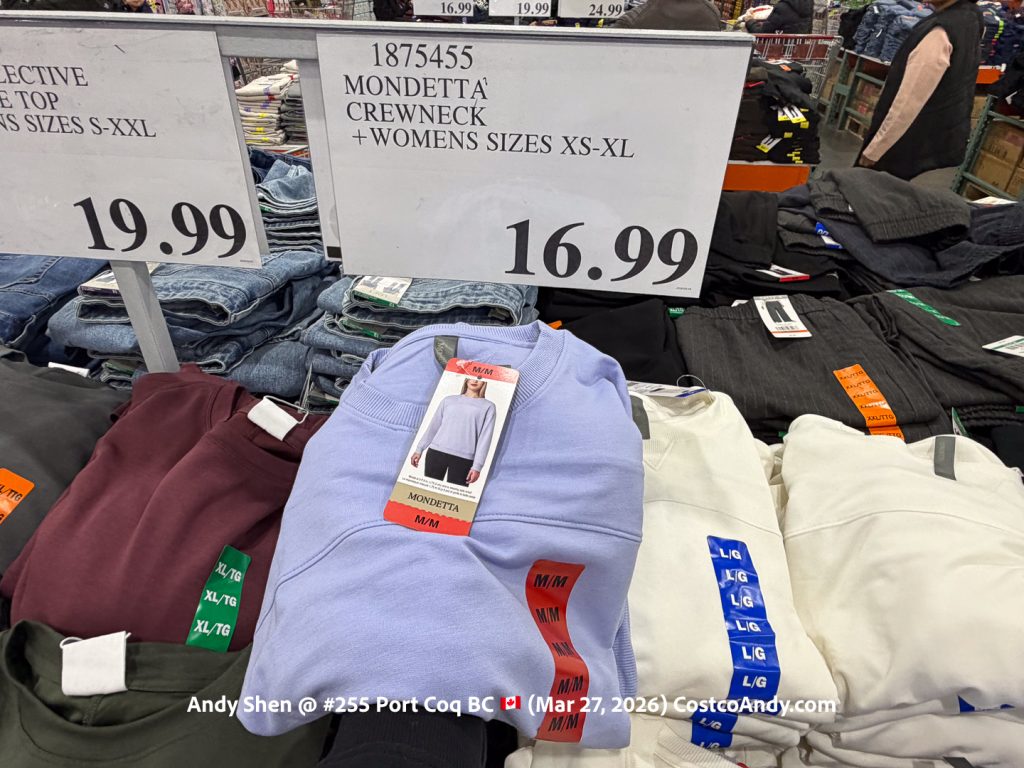 MONDETTA CREWNECK + WOMENS SIZES XS-XL