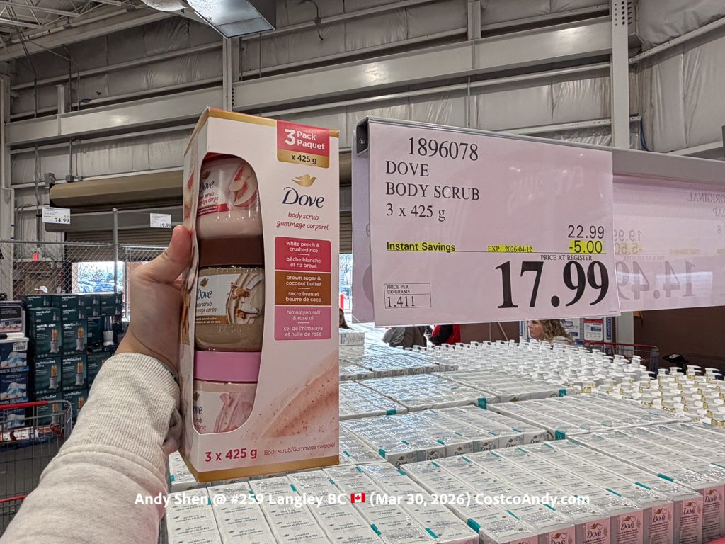 DOVE BODY SCRUB 3 X 425 G