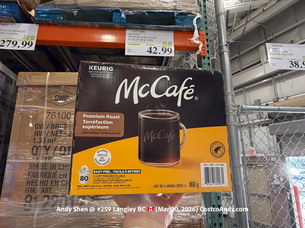 MCCAFE MEDIUM DARK ROAST PACK OF 80 K-CUPS