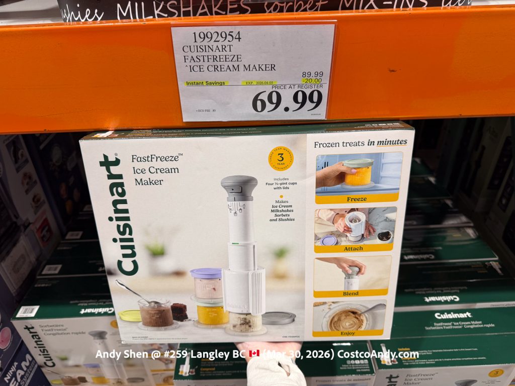 CUISINART FASTFREEZE ICE CREAM MAKER