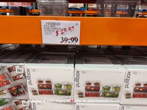 PULL BOX FOOD STORAGE SET 18 PIECES