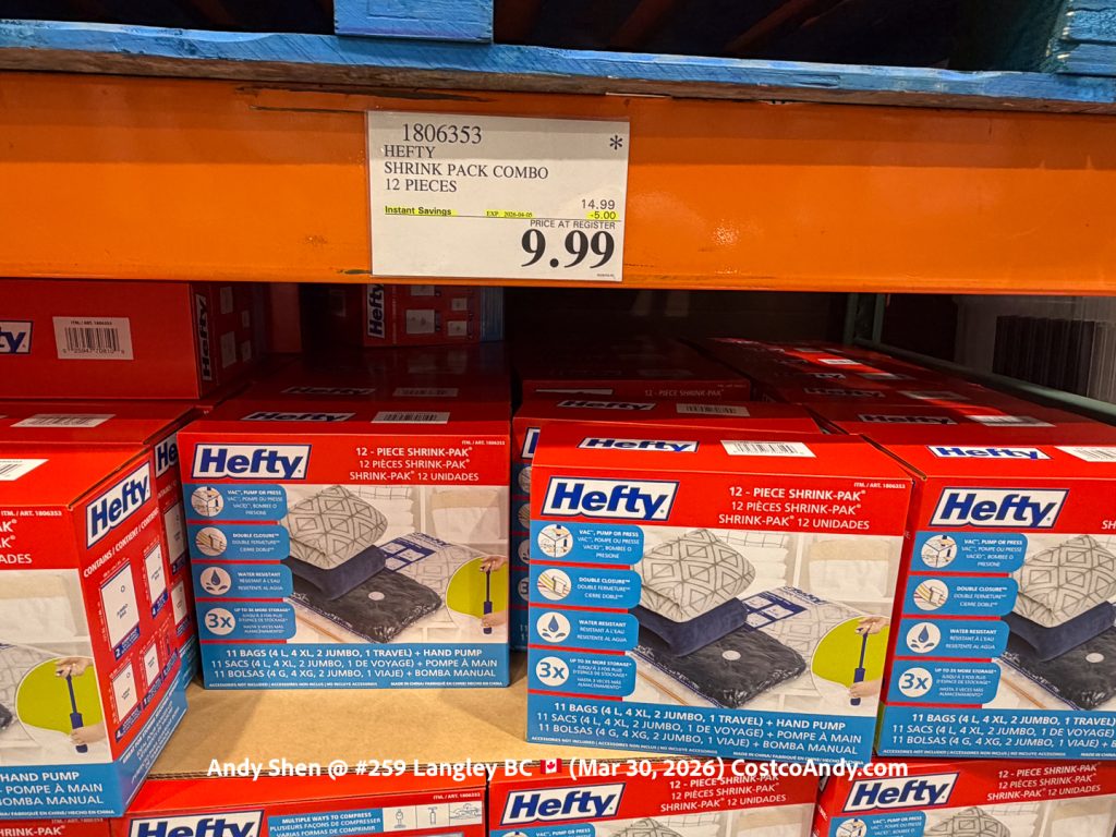 HEFTY 12 PIECE SHRINK PACK COMBO