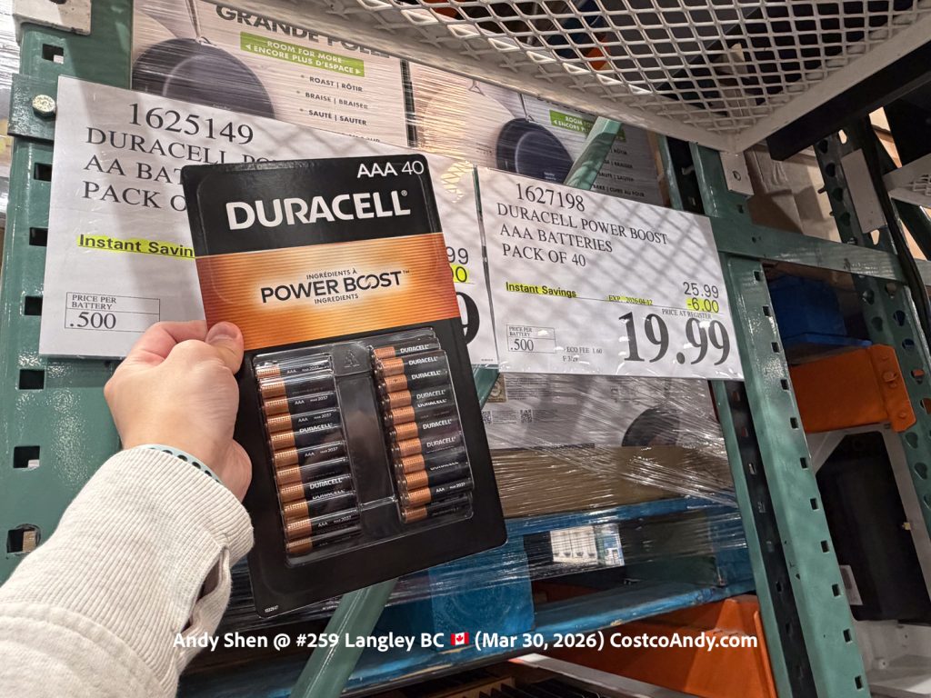 DURACELL POWER BOOST AAA BATTERIES PACK OF 40