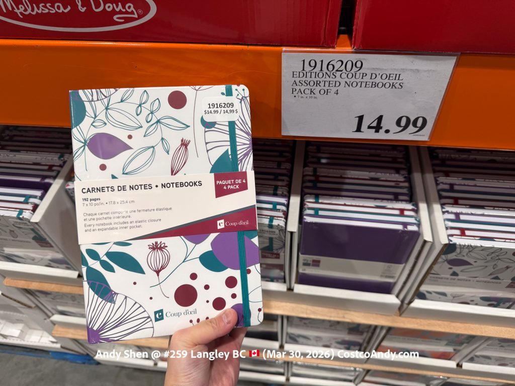 EDITIONS COUP D’OEIL ASSORTED NOTEBOOKS PACK OF 4