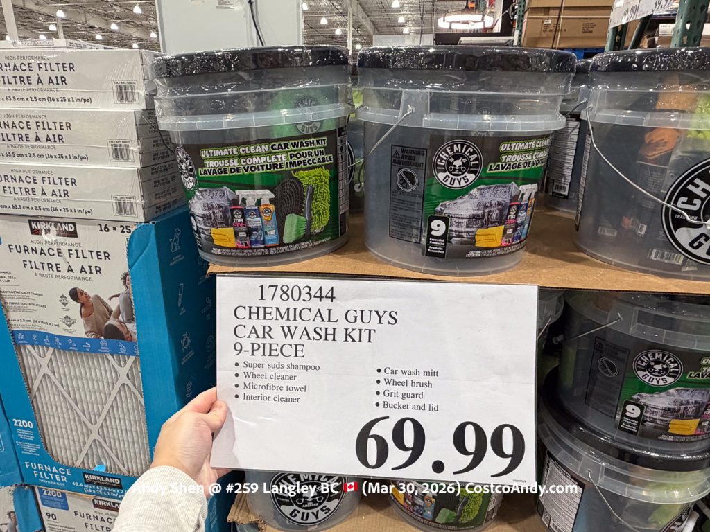 CHEMICAL GUYS CAR WASH KIT 9 PIECE