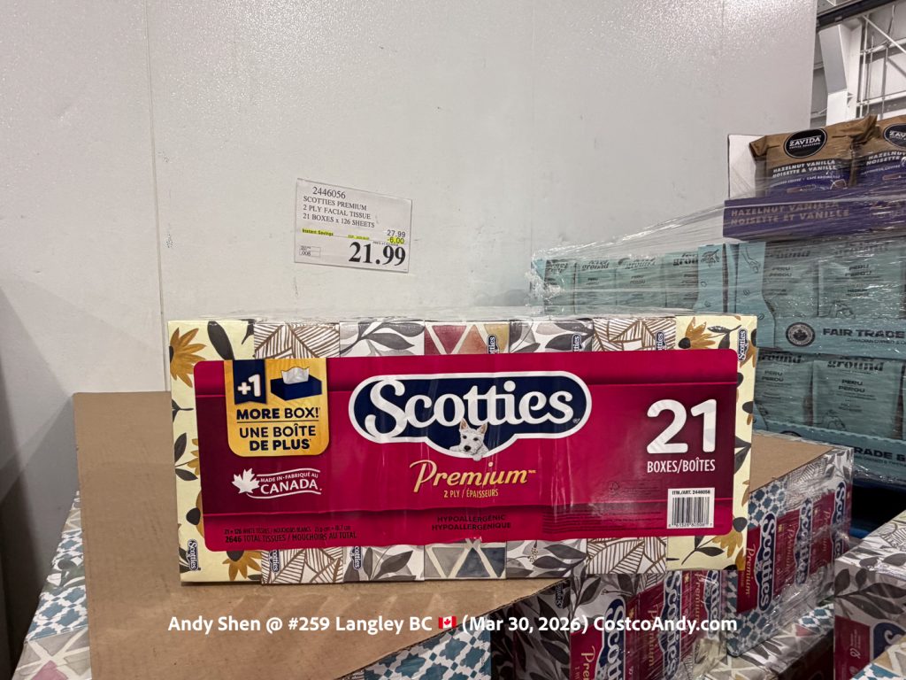SCOTTIES PREMIUM 2 PLY FACIAL TISSUE 21 BOXES x 126 SHEETS