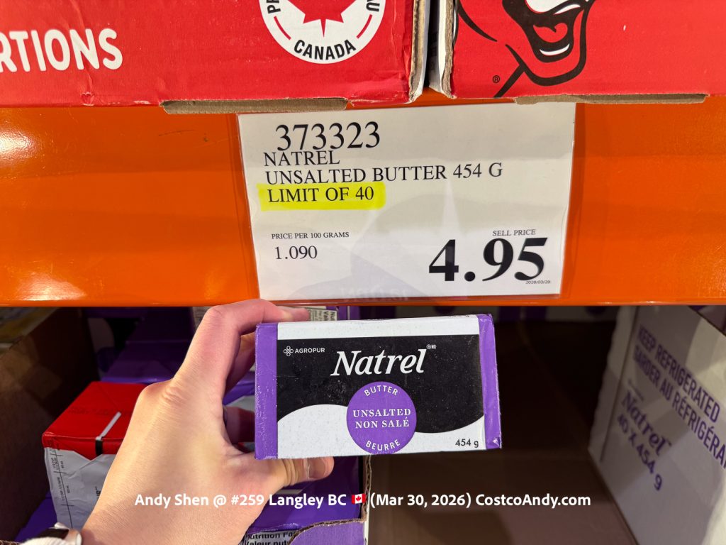 NATREL UNSALTED BUTTER 454G