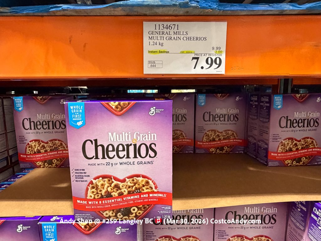 GENERAL MILLS MULTI GRAIN CHEERIOS 1.24KG