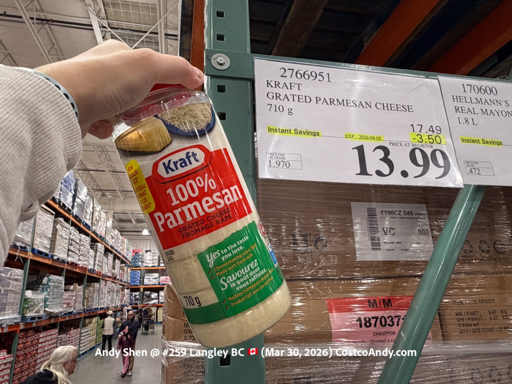 KRAFT GRATED PARMESAN CHEESE 710G