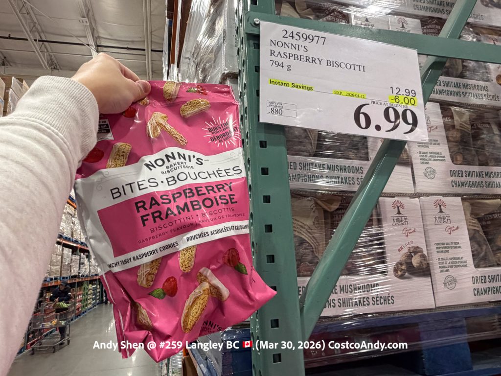 NONNI’S RASPBERRY BISCOTTI 794G