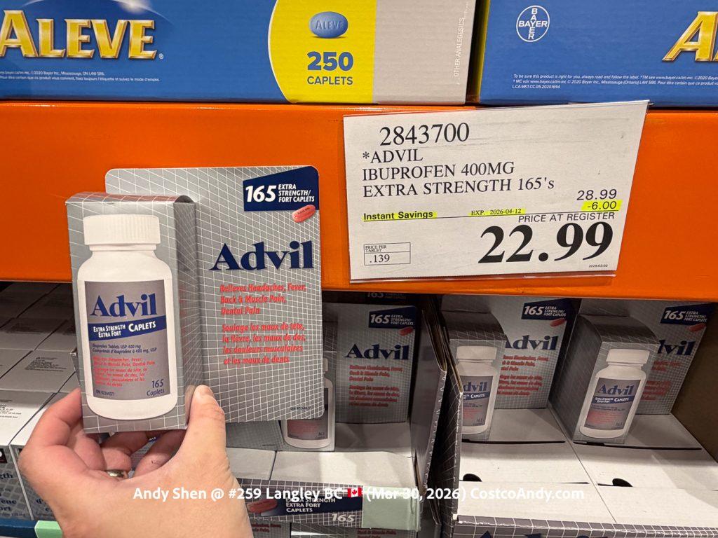 ADVIL IBUPROFEN 400MG EXTRA STRENGTH 165’S