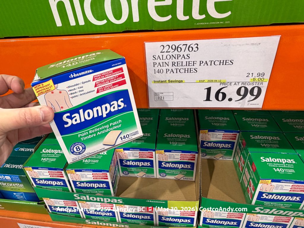 SALONPAS PAIN RELIEF PATCHES 140 PATCHES