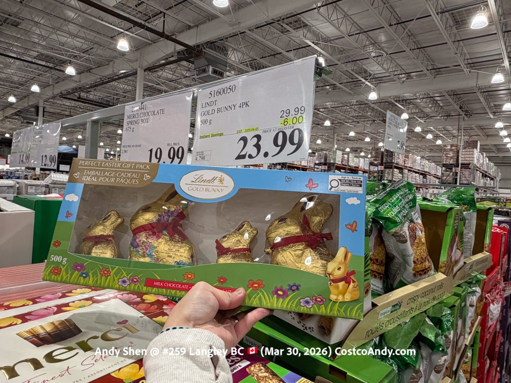 LINDT GOLD BUNNY 4PK 500G