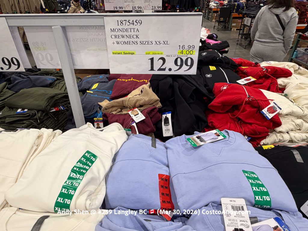 MONDETTA CREWNECK +WOMENS SIZES XS-XL