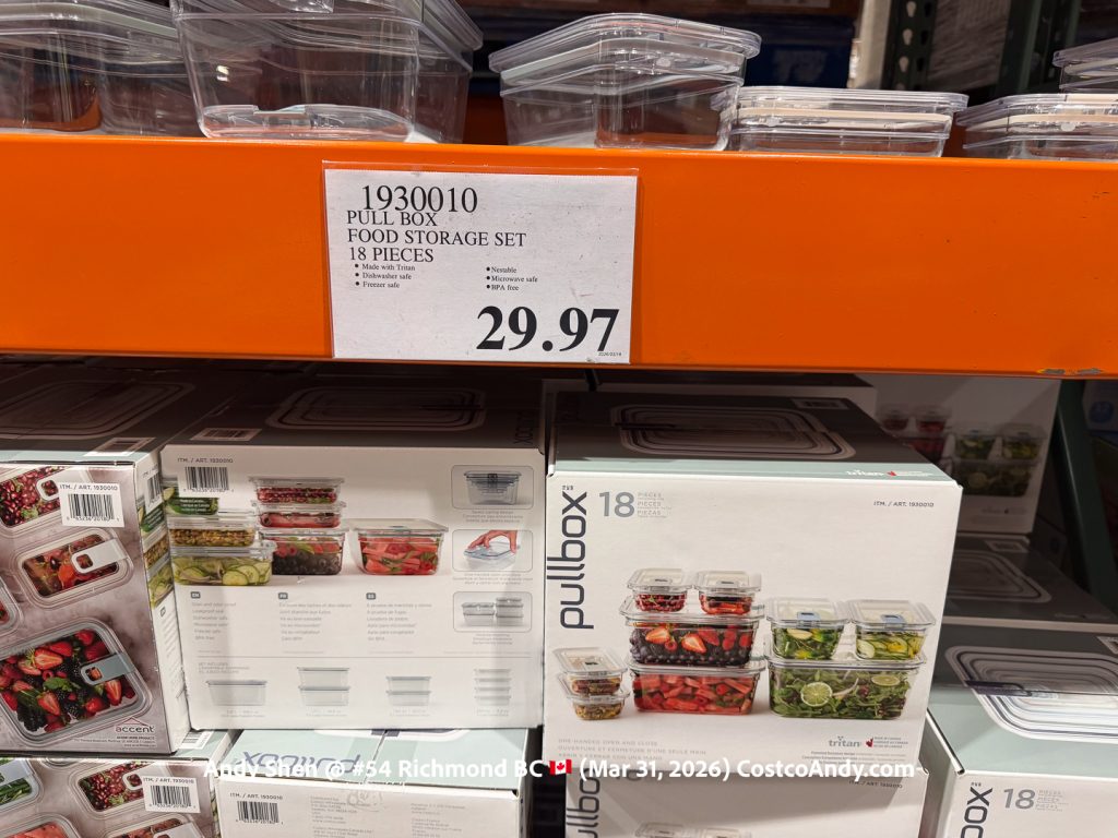 PULL BOX FOOD STORAGE SET 18 PIECES