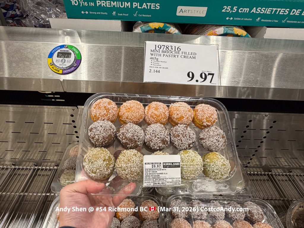 MINI BRIOCHE FILLED WITH PASTRY CREAM 465G