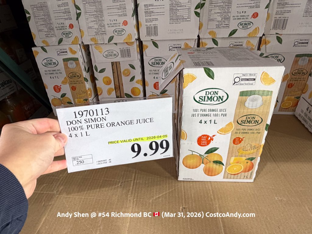 DON SIMON 100% PURE ORANGE JUICE 4 x 1 L