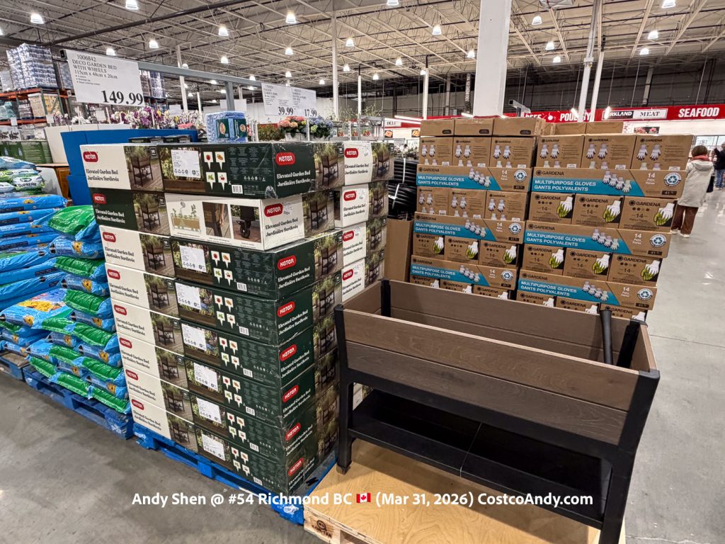 DECO GARDEN BED WITH WHEELS 115CM X 48CM X 20CM