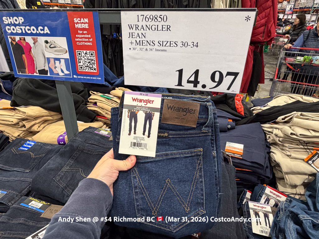 WRANGLER JEAN +MENS LIMITED SIZES