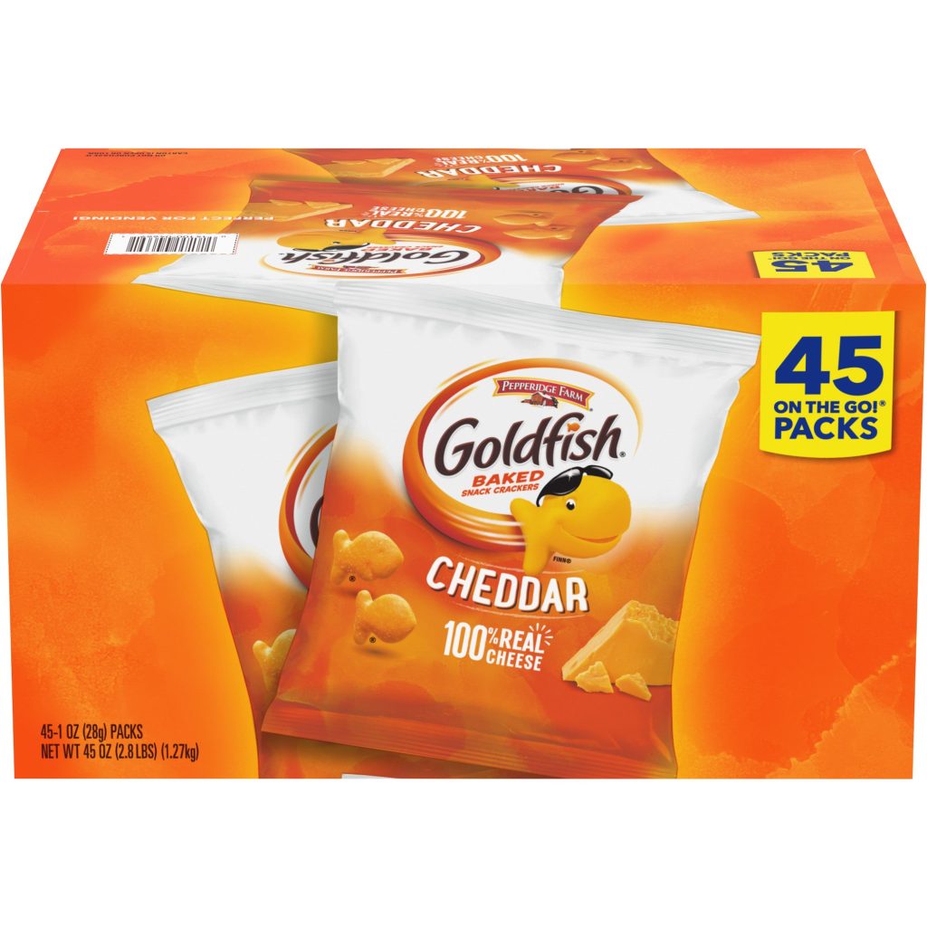 PEPPERIDGE FARM GOLDFISH CRACKERS 45 CT