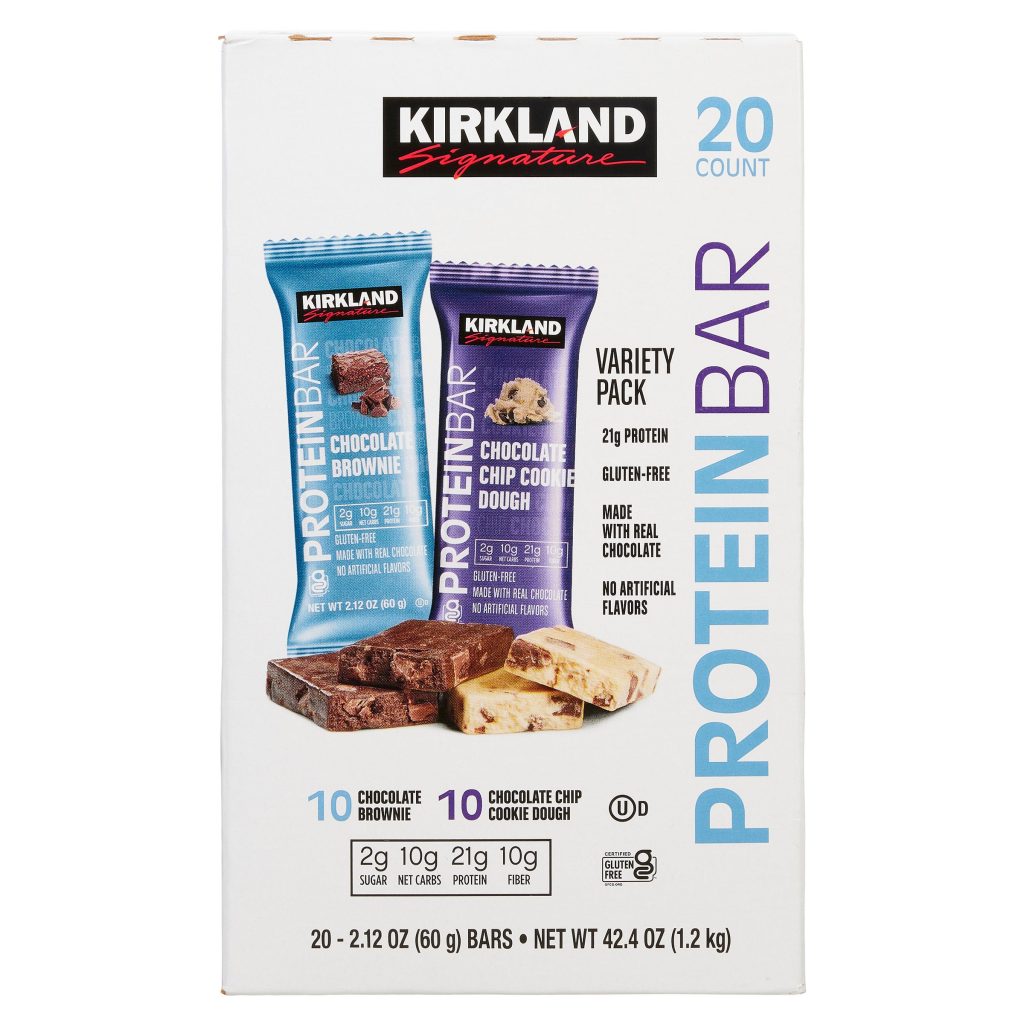 KIRKLAND SIGNATURE PROTEIN BAR VARIETY 20/2.12 OZ