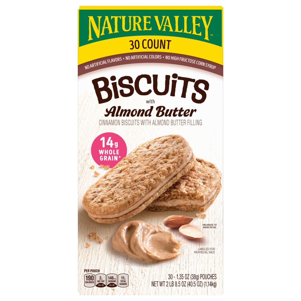 NATURE VALLEY BISCUITS WITH ALMOND BUTTER 30/1.35 OZ