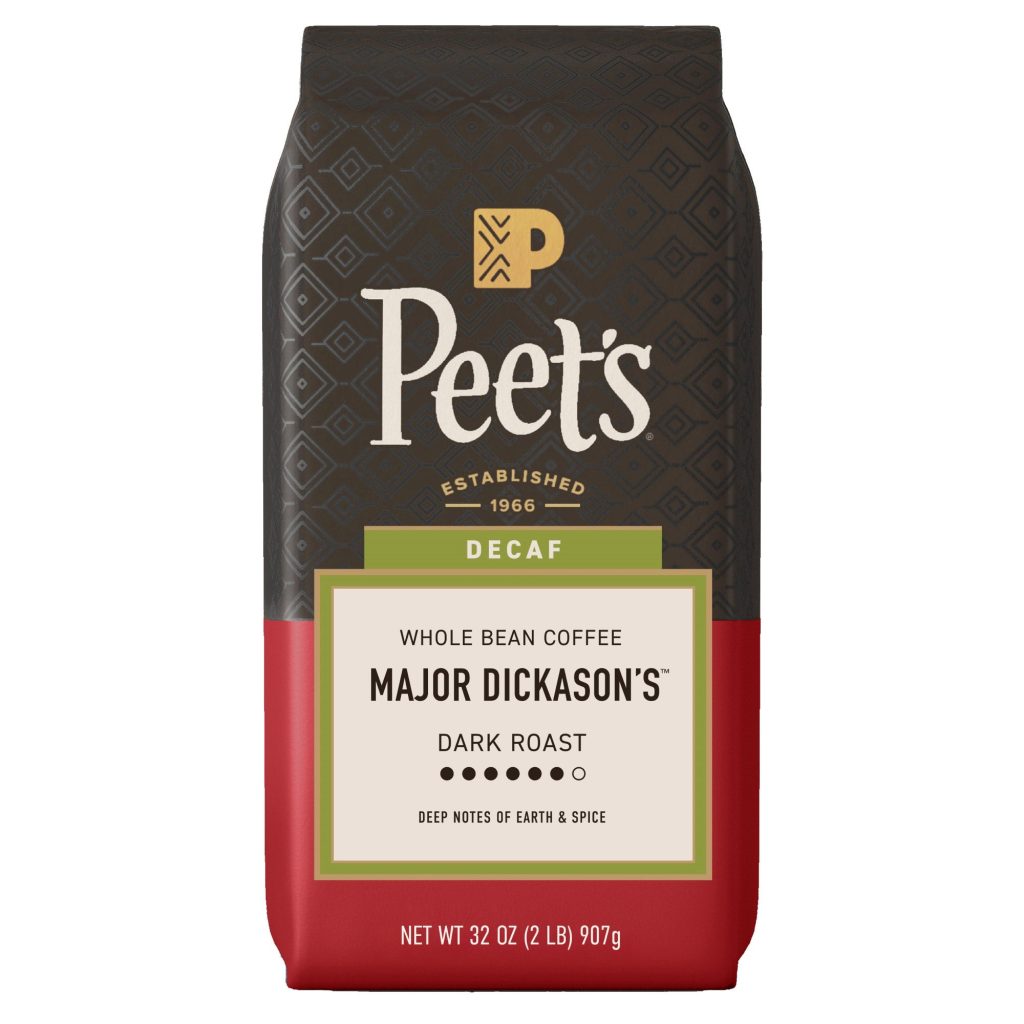 PEET’S COFFEE DECAF MAJOR DICKASON 2 LBS WHOLE BEAN