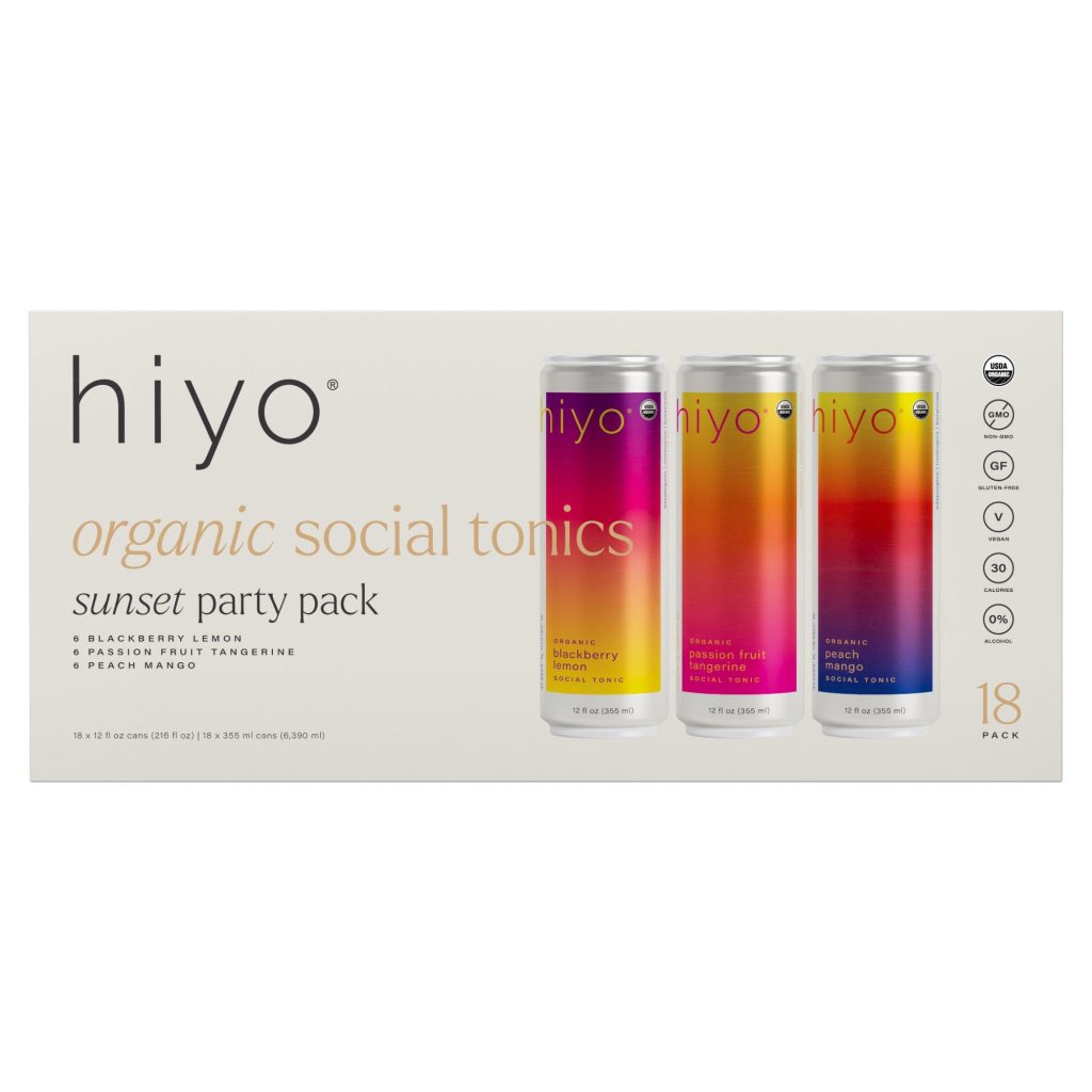 HIYO ORGANIC SOCIAL TONIC NON-ALC VAR 18/12OZ