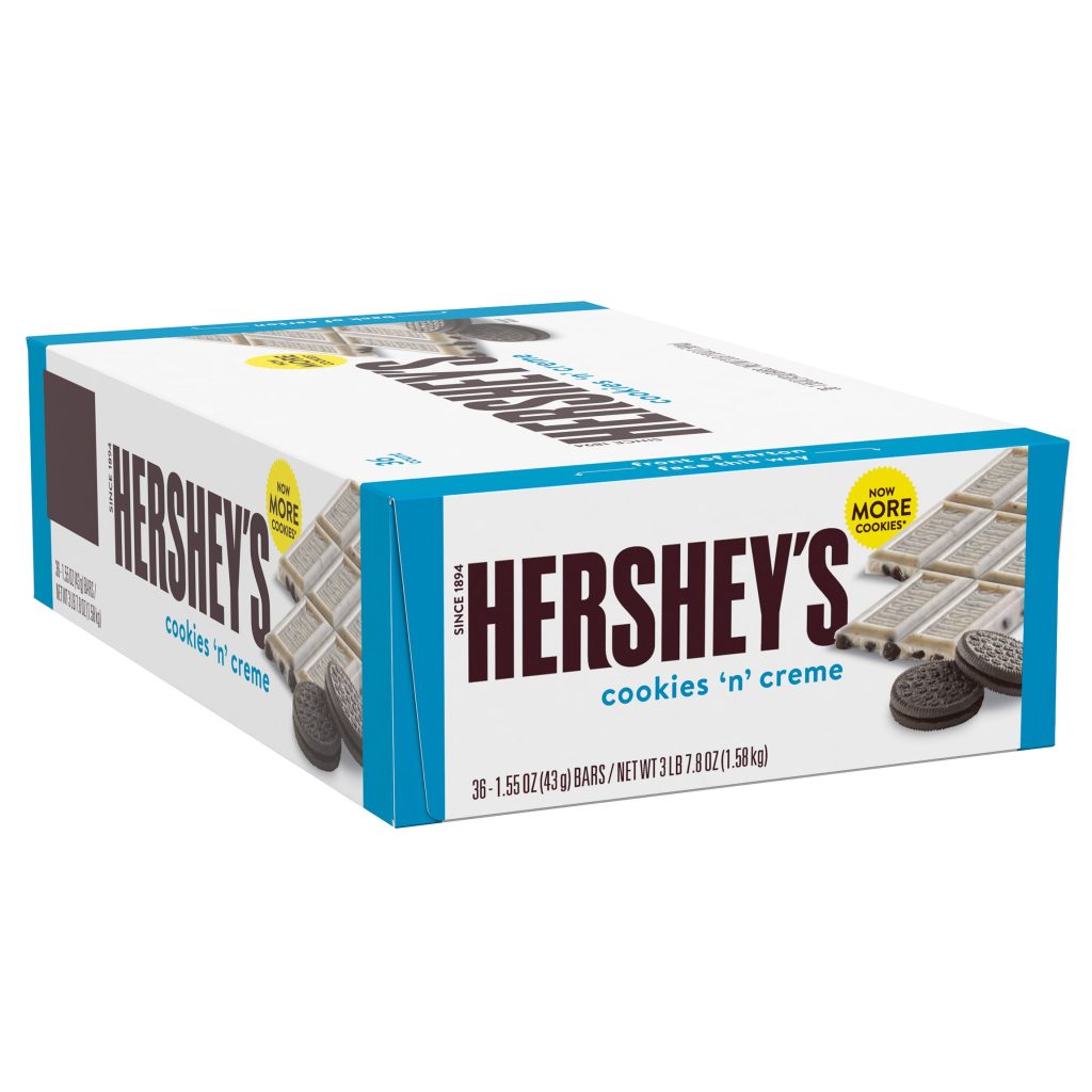 HERSHEY’S COOKIES ‘N’ CREME 36 CT/1.55 OZ