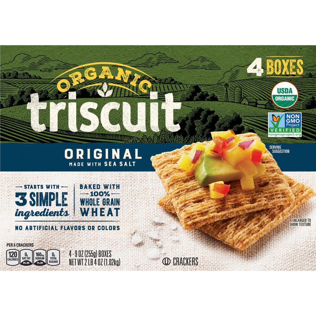 TRISCUIT ORGANIC CRACKERS 4/9 OZ