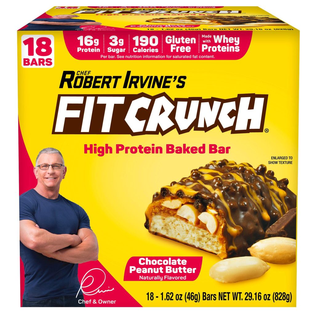 FIT CRUNCH PROTEIN BAR CHOC. PEANUT BUTTER 18/1.62 OZ