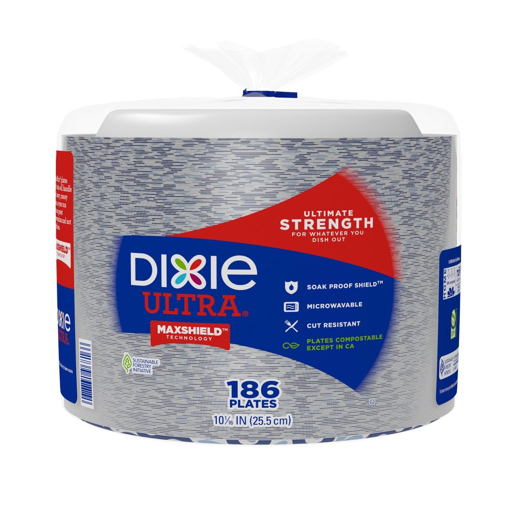 DIXIE ULTRA 10 1/16¨ PAPER PLATE 186 CT
