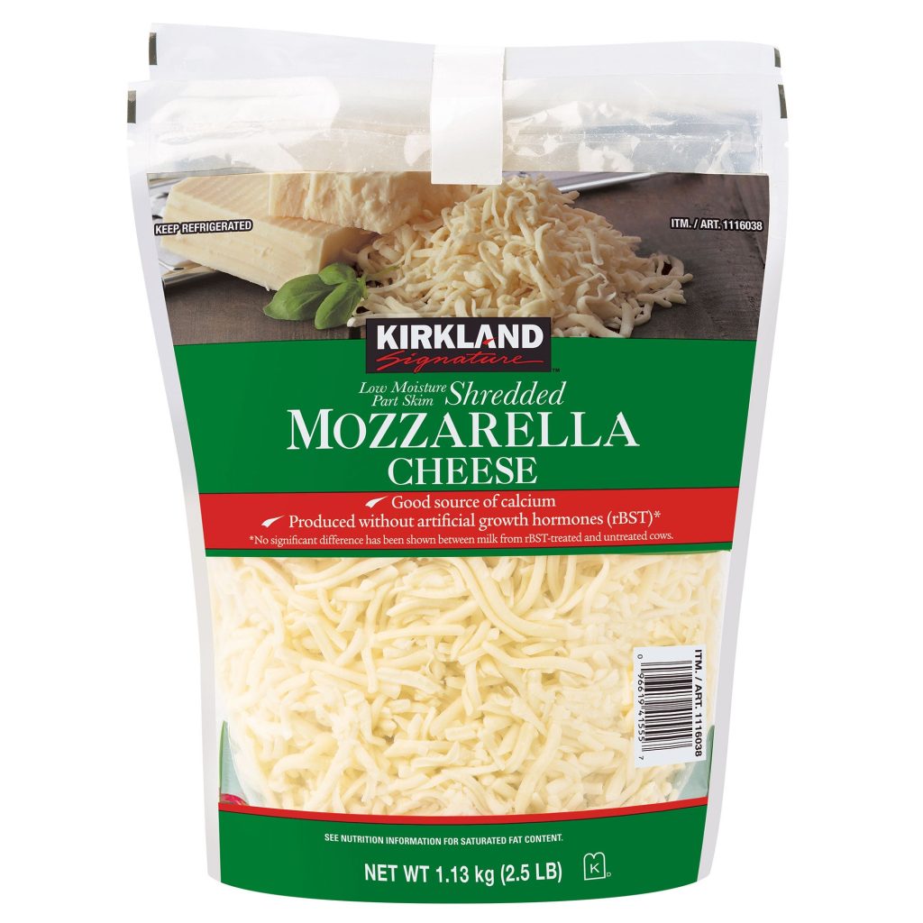 KIRKLAND SIGNATURE SHREDDED MOZZARELLA 2/2.5 LB