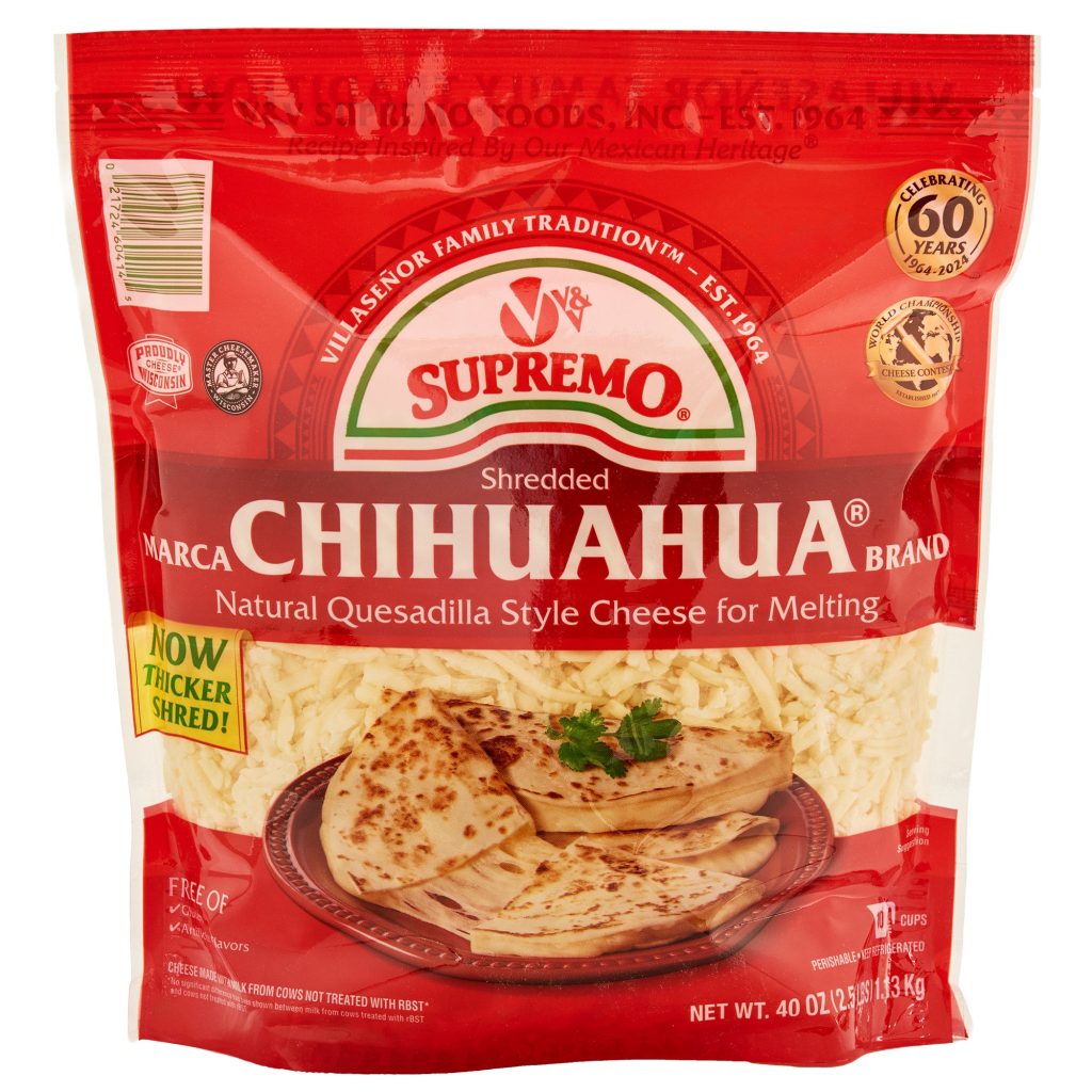 V&V SUPREMO SHREDDED QUESO 2.5 LB