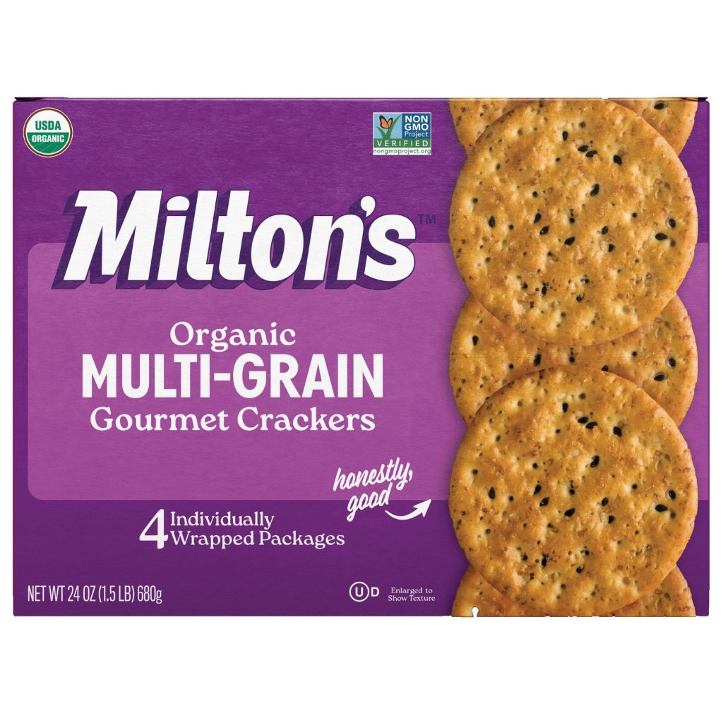 MILTON’S ORGANIC MULTIGRAIN CRACKERS 4/6 OZ
