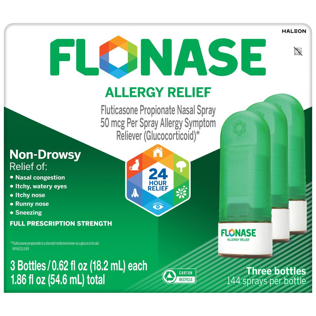 FLONASE NASAL SPRAY 50MCG 3X144 SPRAYS