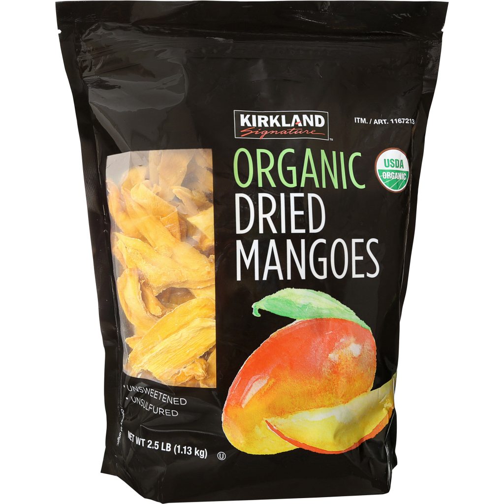 KIRKLAND SIGNATURE ORGANIC DRIED MANGOES 40 OZ