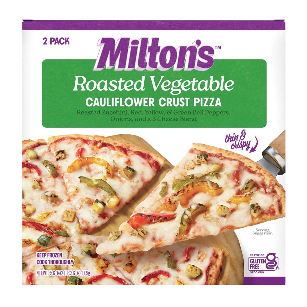 MILTON’S CAULIFLOWER CRUST VEGGIE PIZZA 2/17.8 OZ