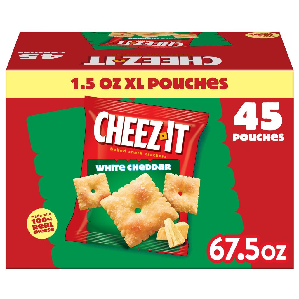 CHEEZ-IT WHITE CHEDDAR CRACKERS 45/1.5OZ