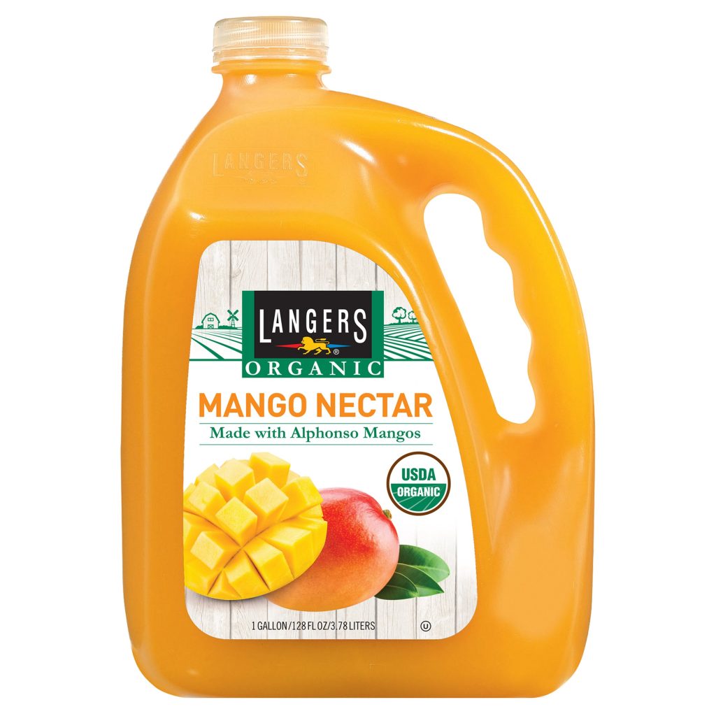LANGERS ORGANIC MANGO NECTAR 128 OZ