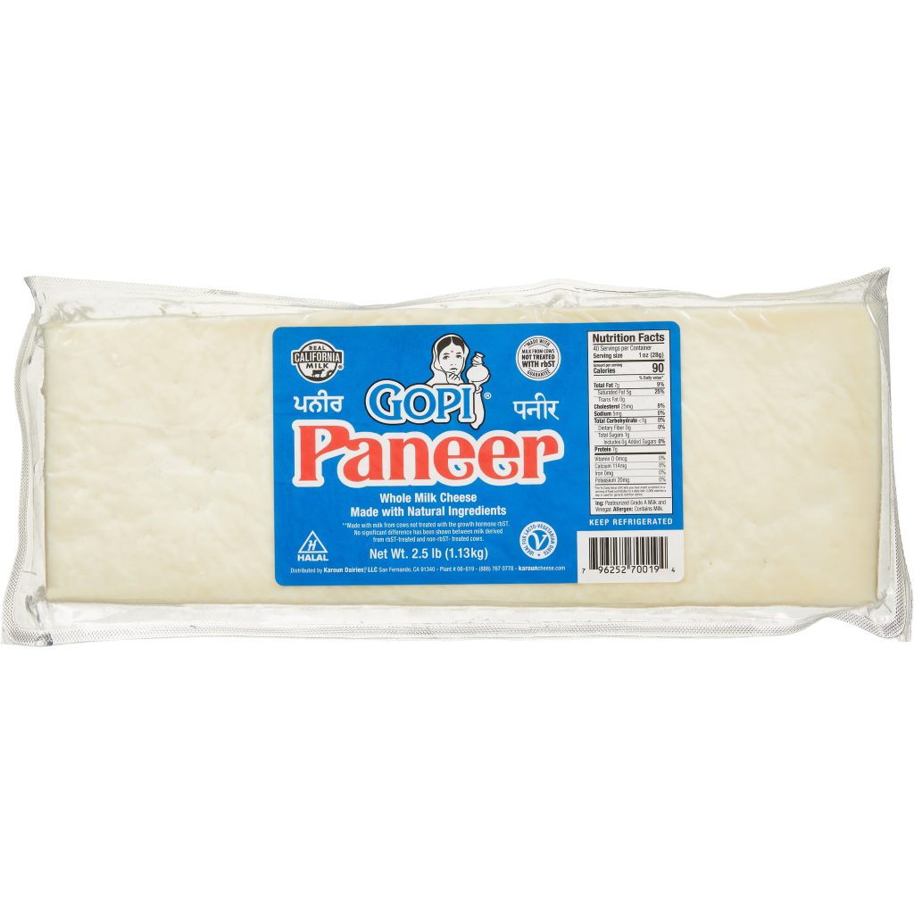 GOPI PANEER CHEESE 2.5 LBS