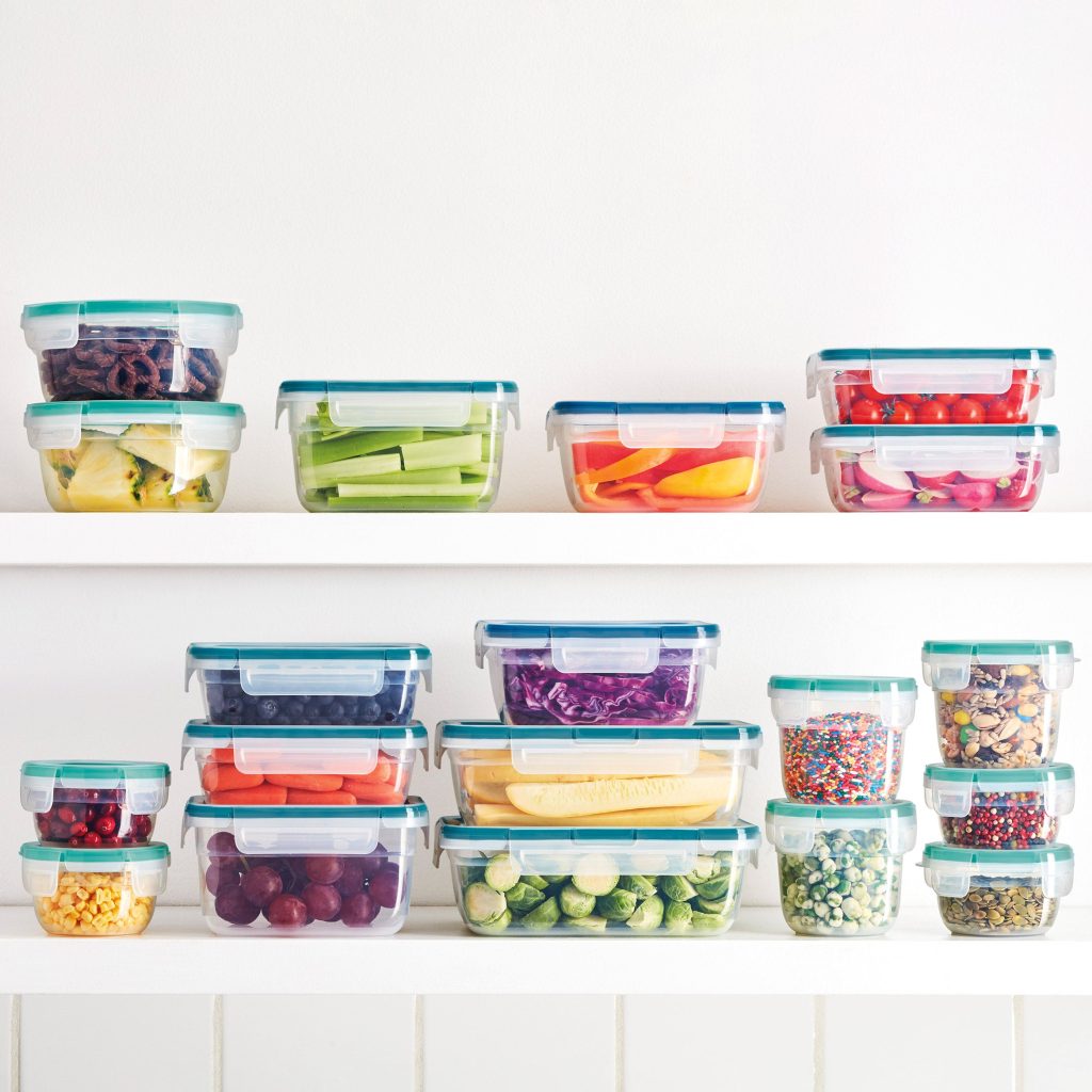 SNAPWARE 38-PIECE PLASTIC FOOD STORAGE SET ^
